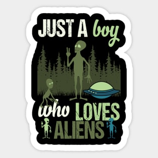 Aliens Peace Hand Sign Sticker